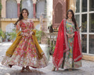 Premium Readymade Alia Cut Gown With Dupatta Set