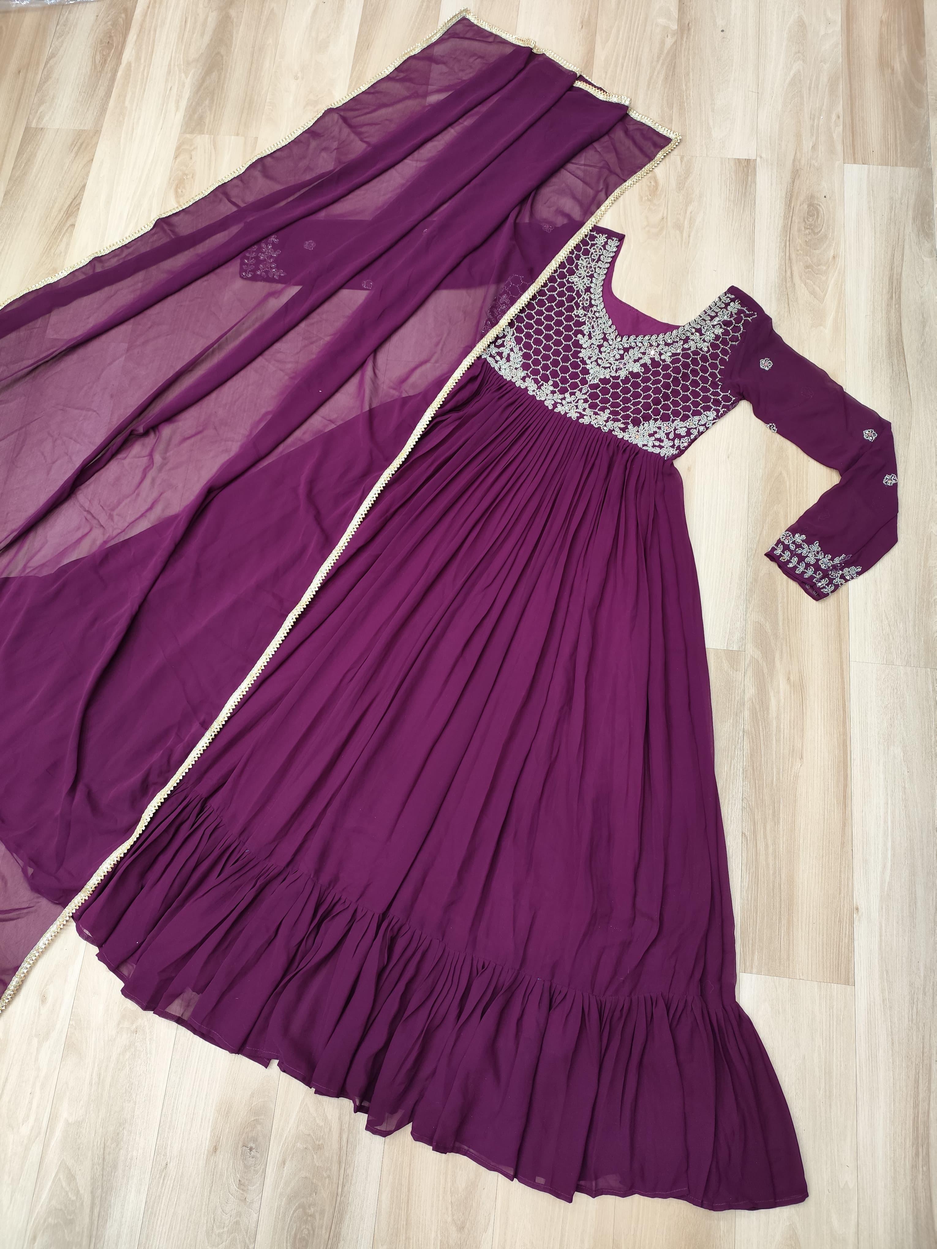 Premium Designer Readymade Gown-Dupatta Collections.