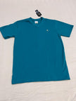 Premium Men Casual Cyan Blue V Neck Tee For Everyday Minimalist Style