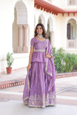 Premium Designer Sequins Embroidered Readymade Lehenga choli Set